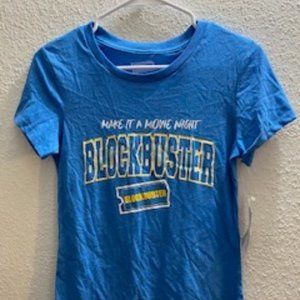 Ladies Blue Medium Blockbuster Video T-shirt NWT